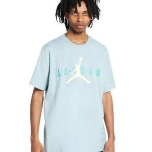 New Jordan Air Wordmark Tee Ocean CK4212-392 Men's Size XL